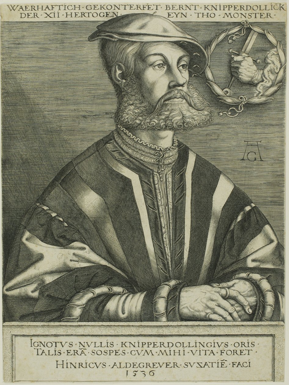 Bernard Knipperdolling af Heinrich Aldegrever