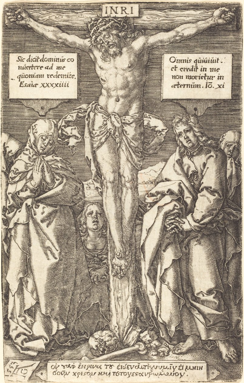 Kristus på korset, 1553. af Heinrich Aldegrever