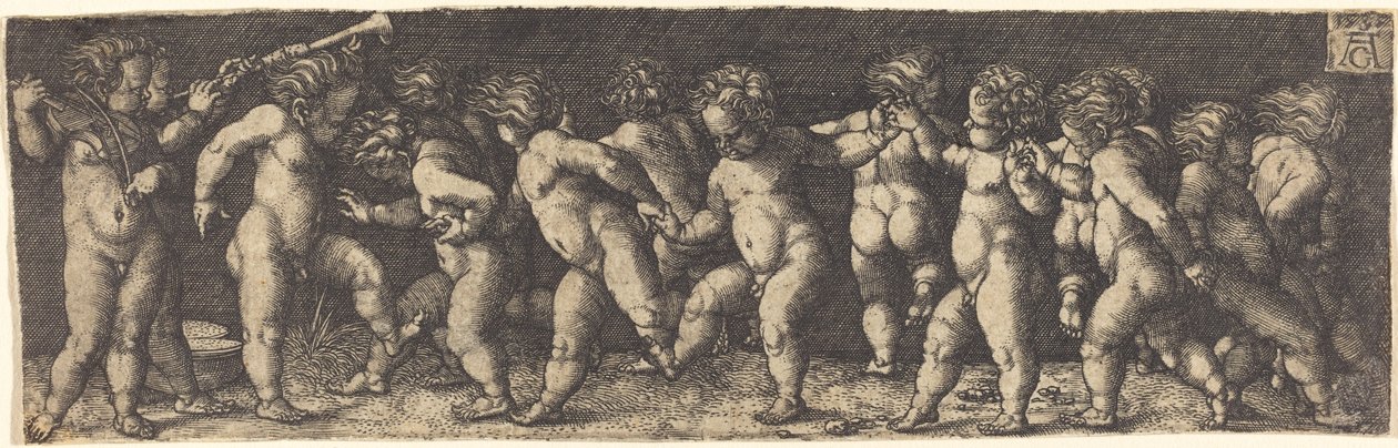 Dansende børn af Heinrich Aldegrever