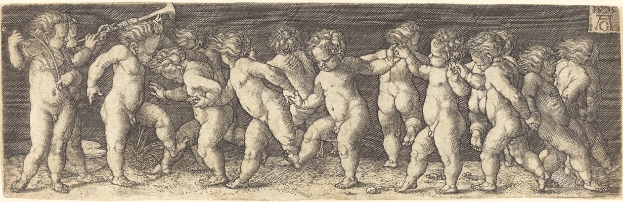 Dansende børn af Heinrich Aldegrever