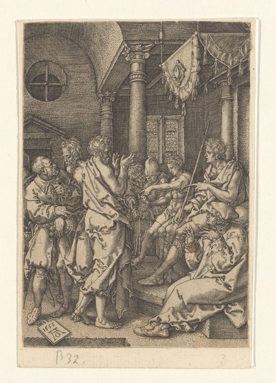 Daniel forhører de ældste Susannas historie (serietitel) af Heinrich Aldegrever