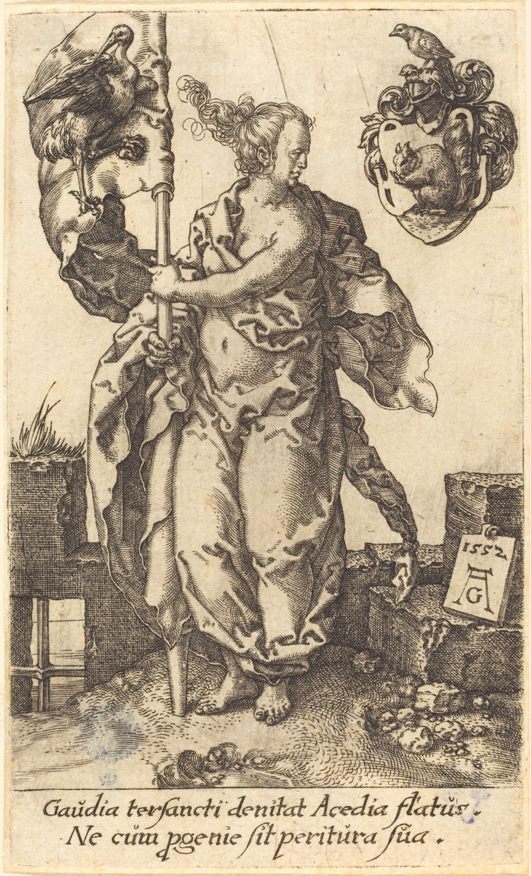 Flid, 1552. af Heinrich Aldegrever