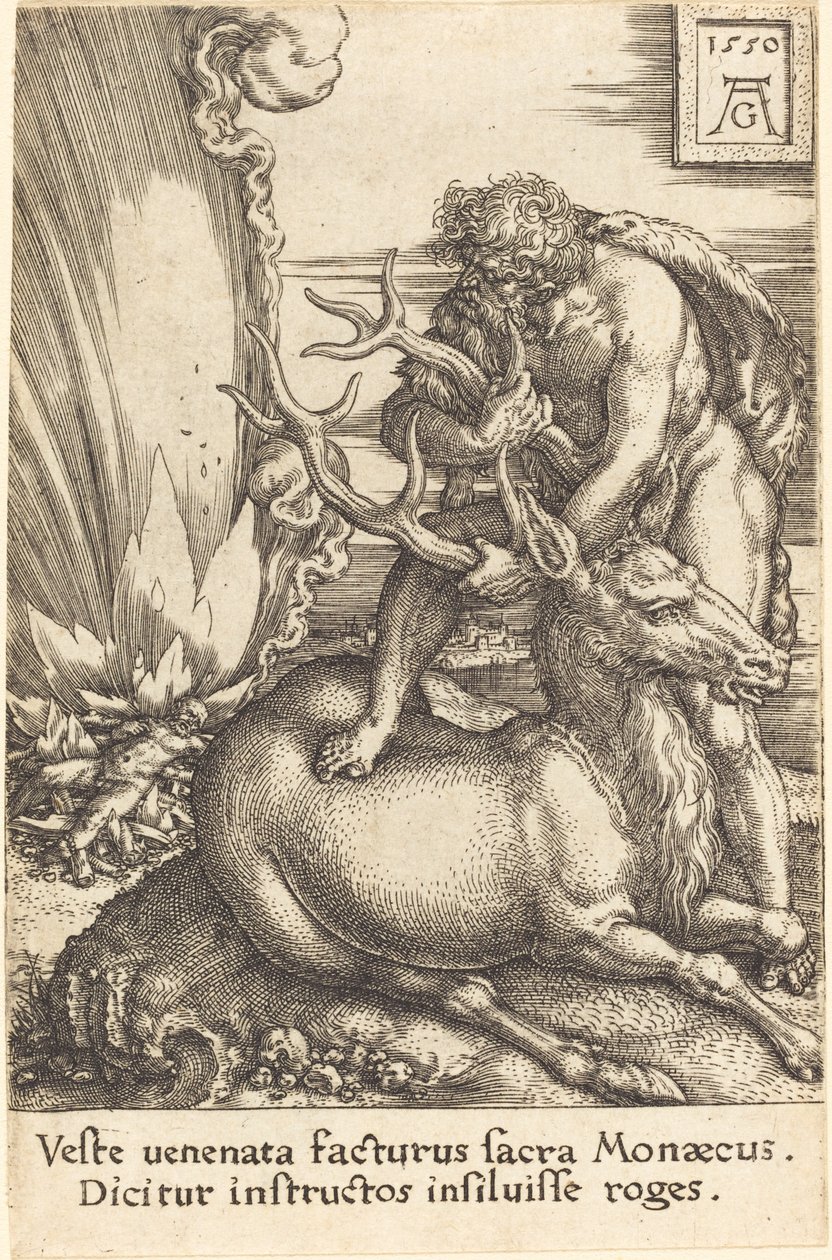 Hercules og Hinden af Heinrich Aldegrever