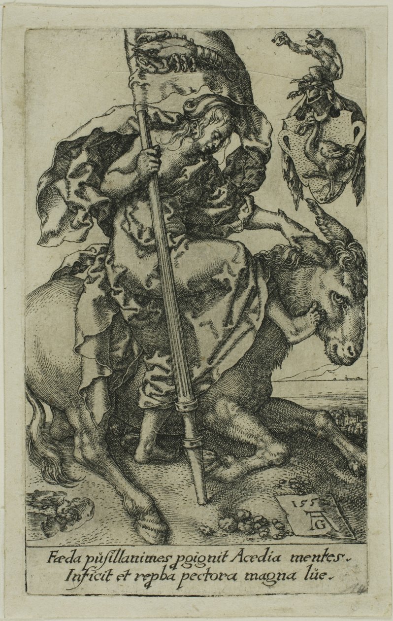 Lediggang, fra Lasterne af Heinrich Aldegrever