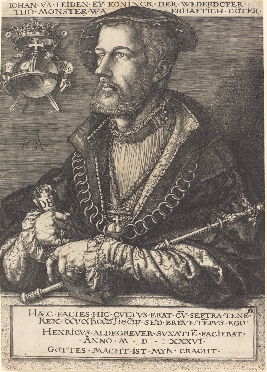 Jan van Leyden af Heinrich Aldegrever