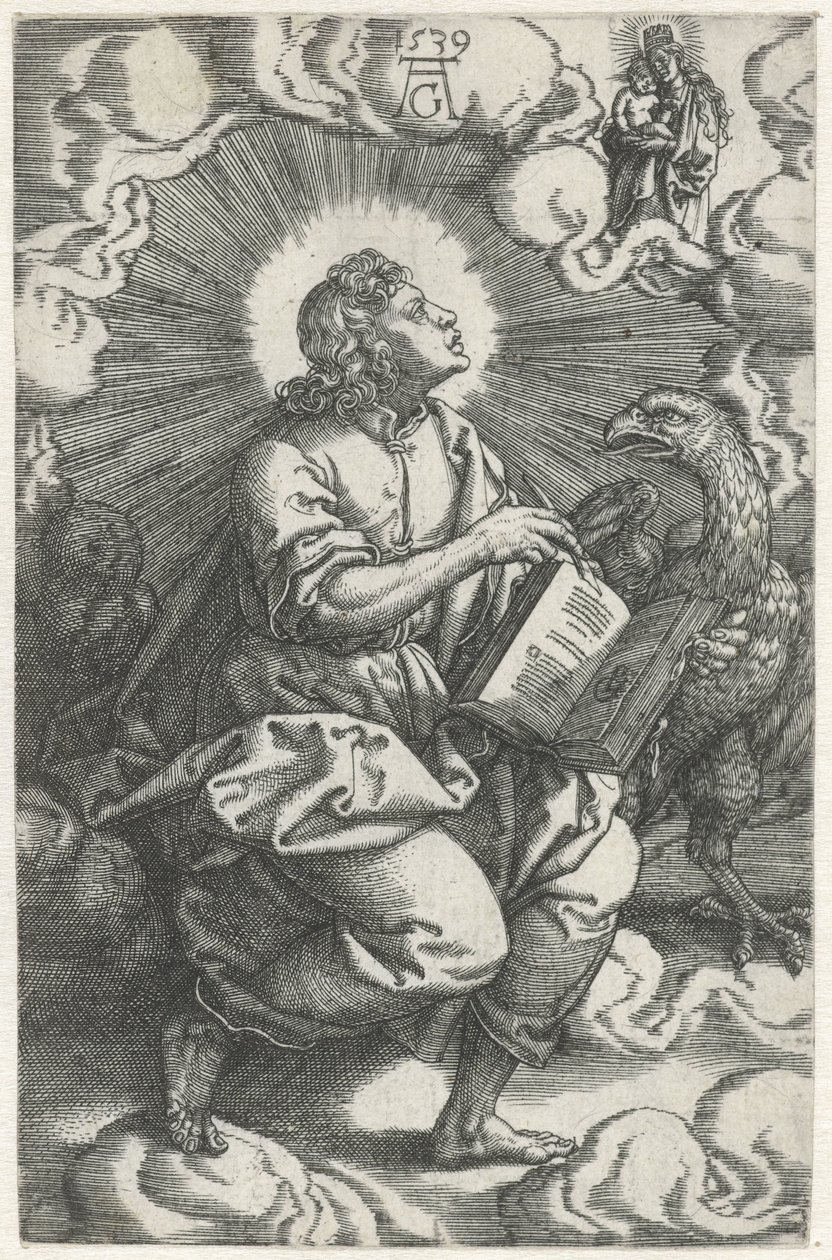 Johannes Fire evangelister (serietitel) af Heinrich Aldegrever