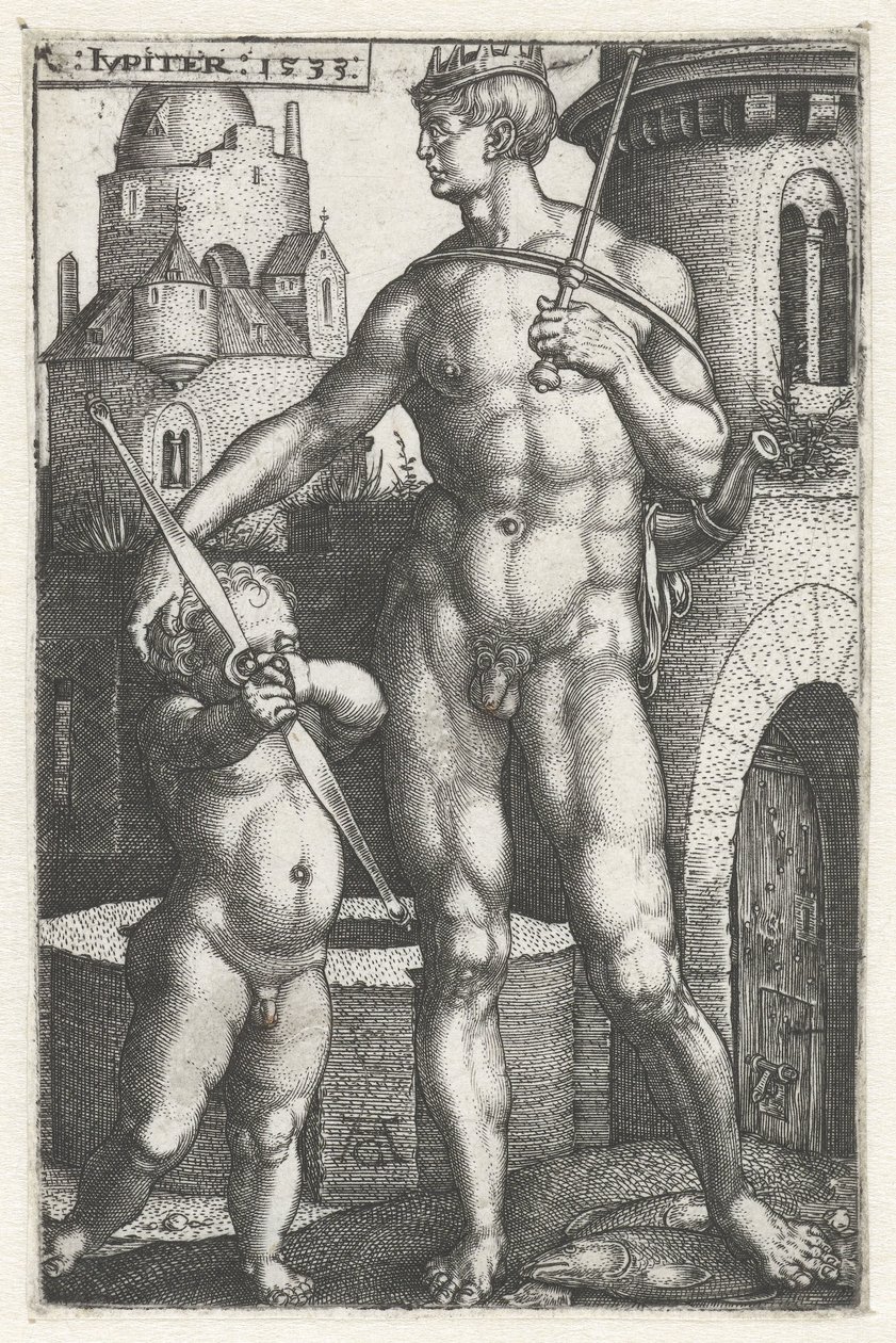 Jupiter (titel på objekt) De syv planeter (serietitel) af Heinrich Aldegrever