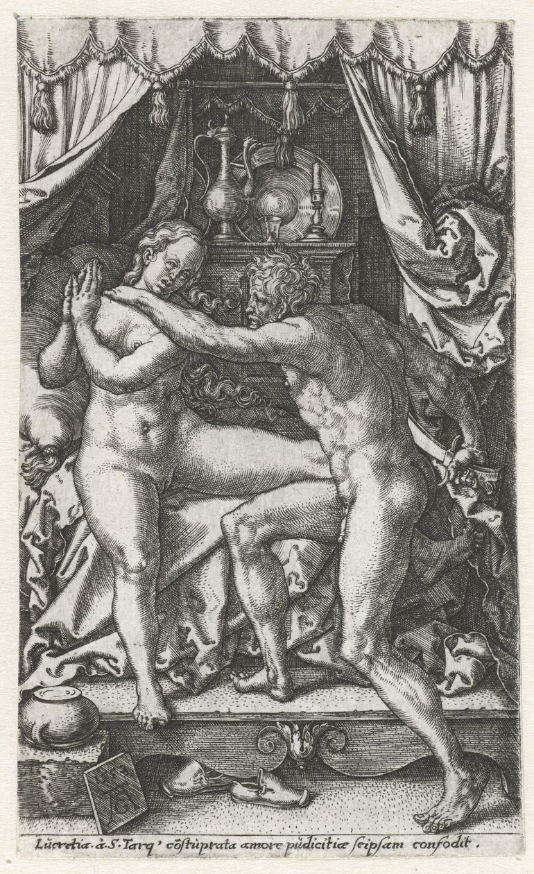 Lucretia og Sextus Tarquinius af Heinrich Aldegrever