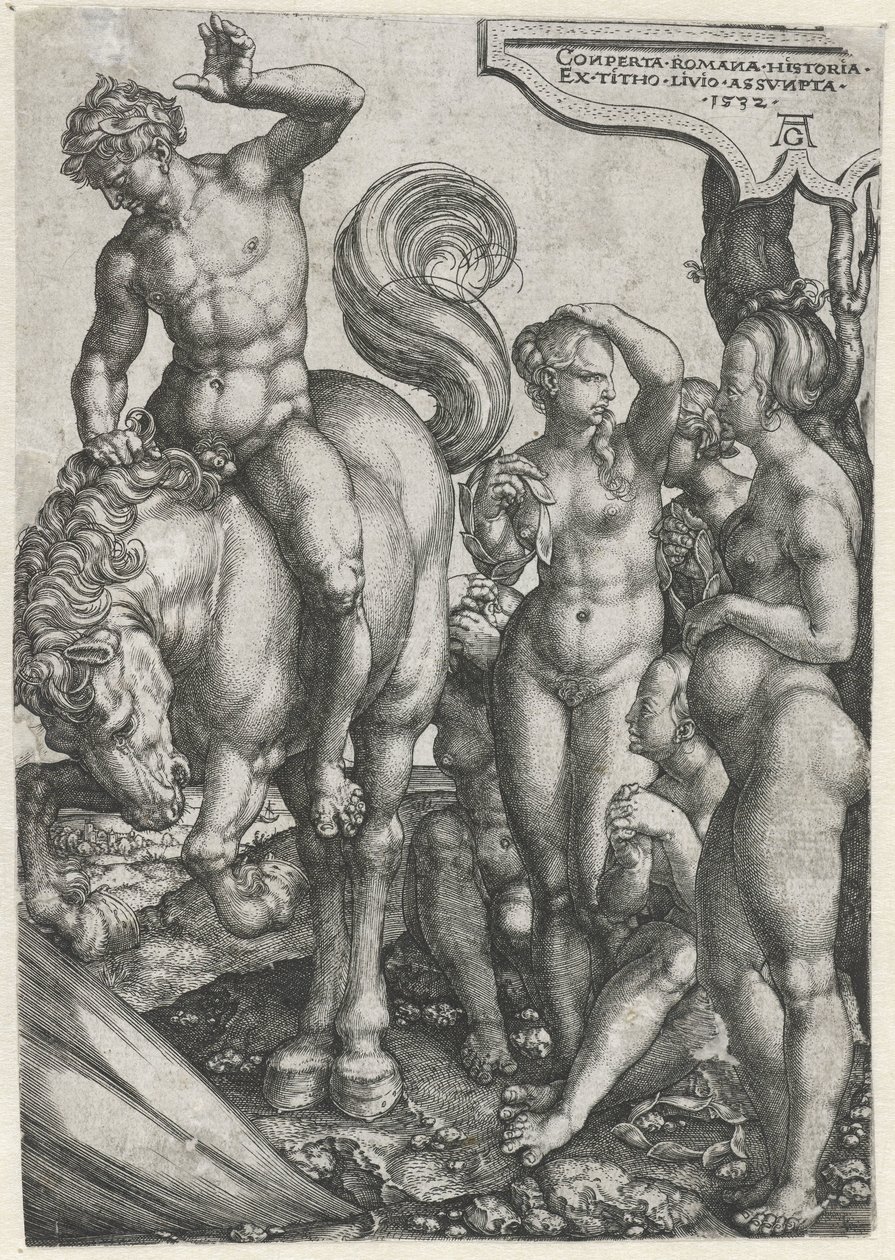 Marcus Curtius af Heinrich Aldegrever