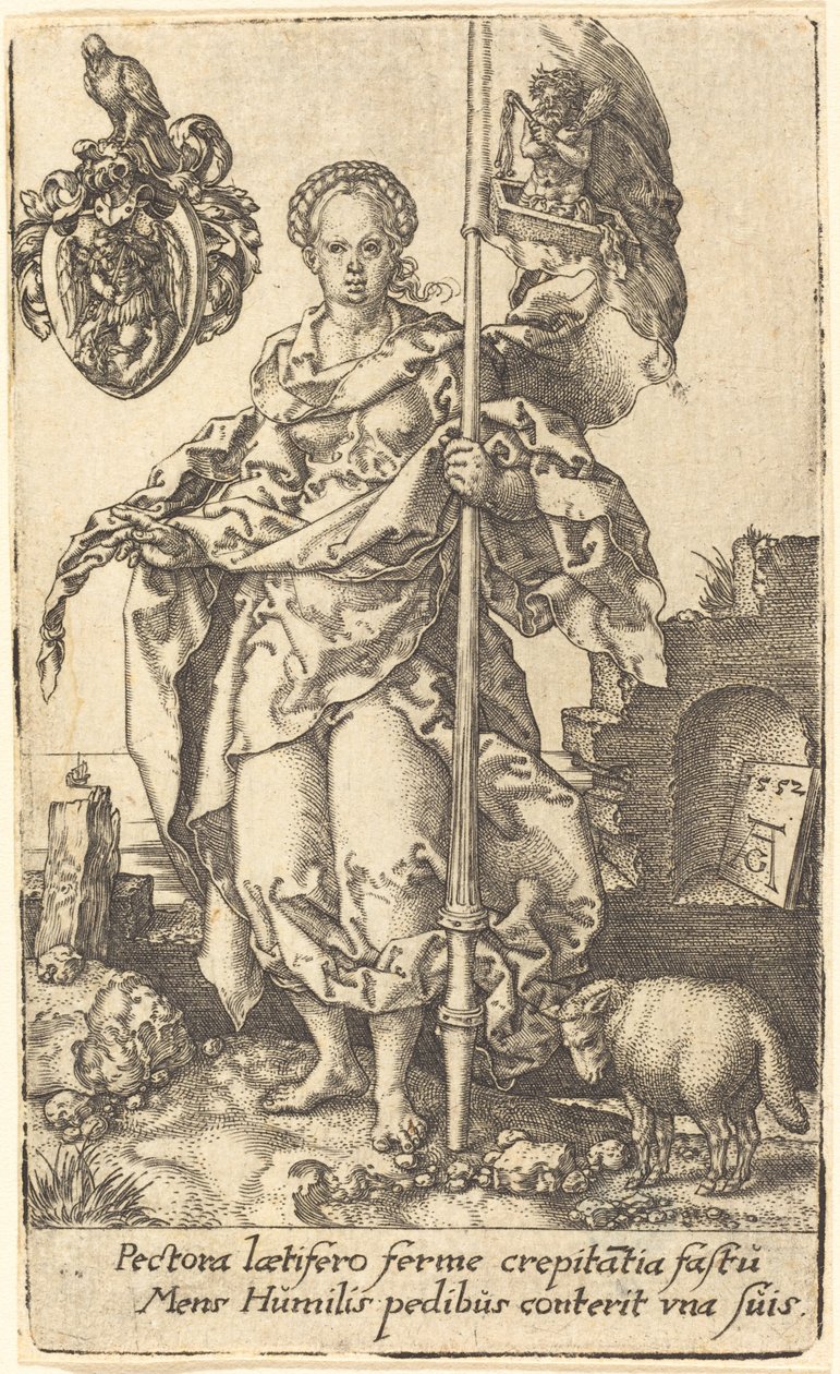 Beskedenhed, 1552. af Heinrich Aldegrever