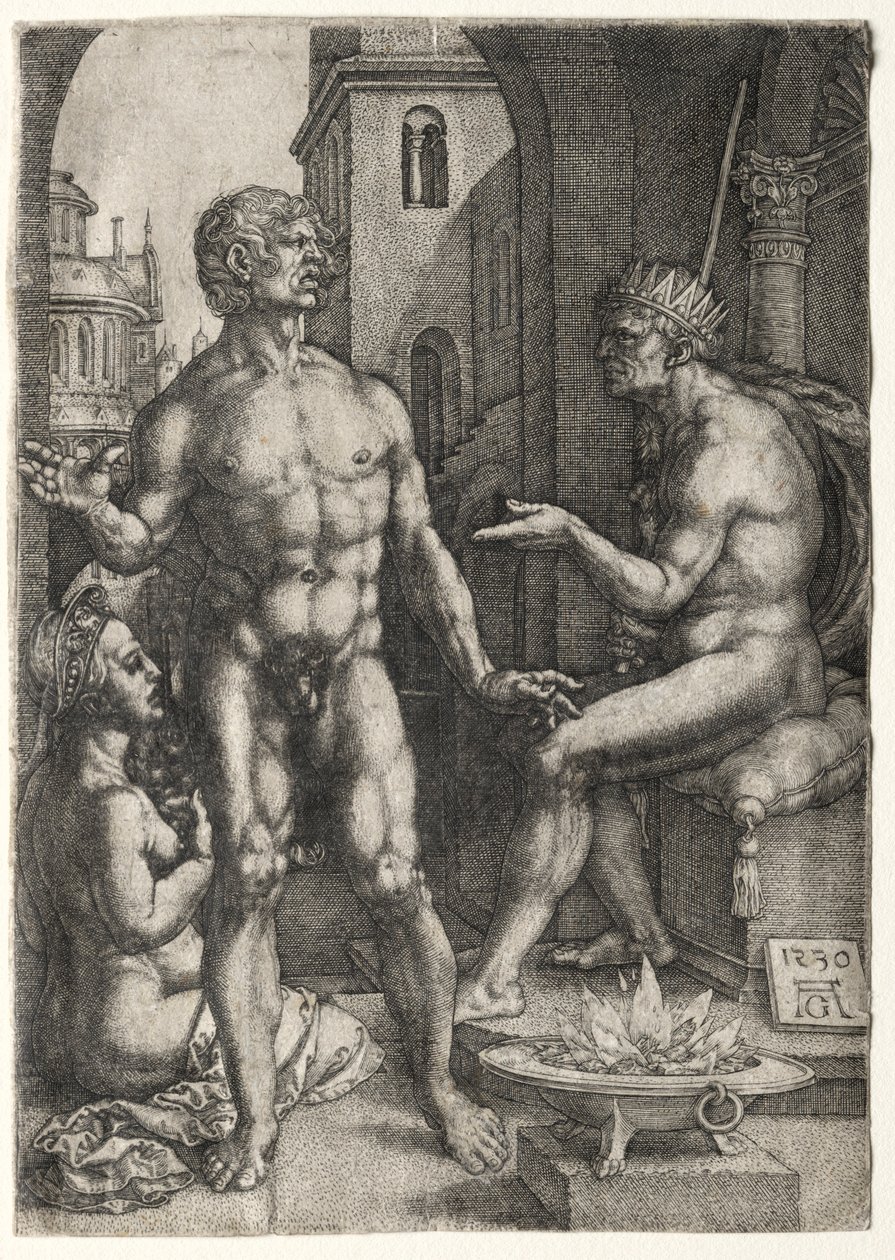 Mucius Saevola, 1530 af Heinrich Aldegrever