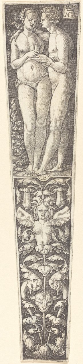 Ornament med nøgne par af Heinrich Aldegrever