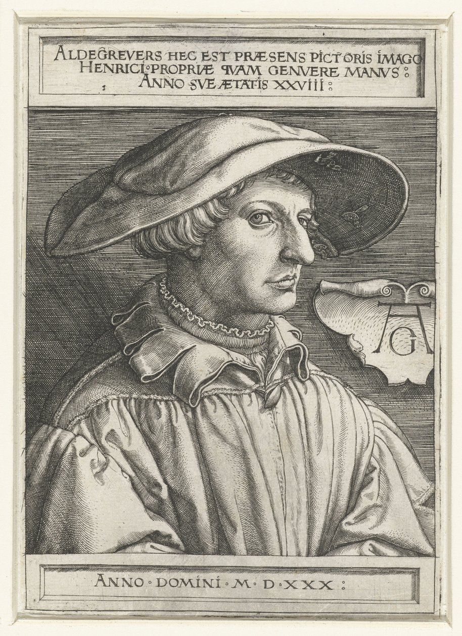 Selvportræt af Heinrich Aldegrever