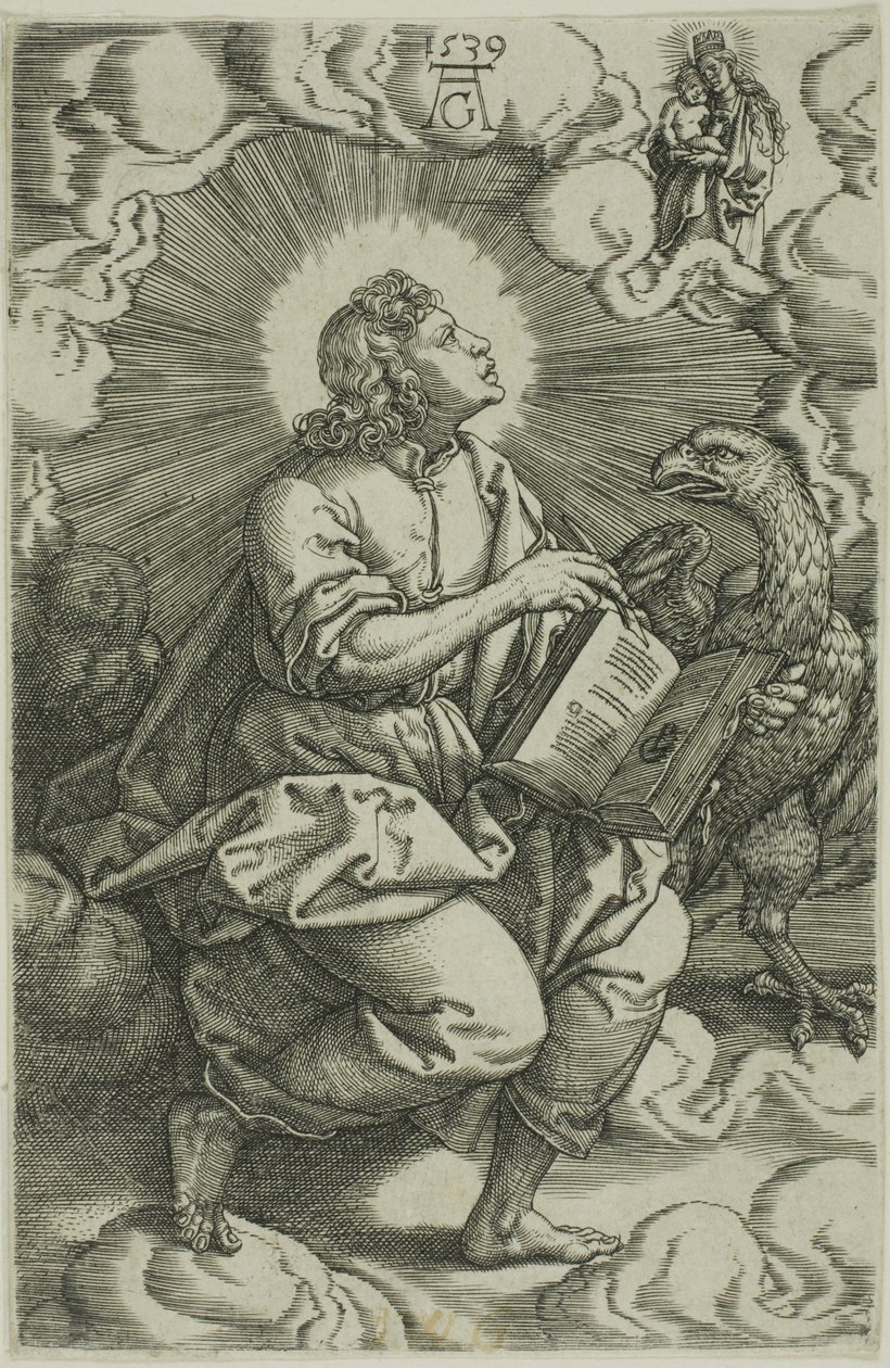St. John, fra De fire evangelister af Heinrich Aldegrever