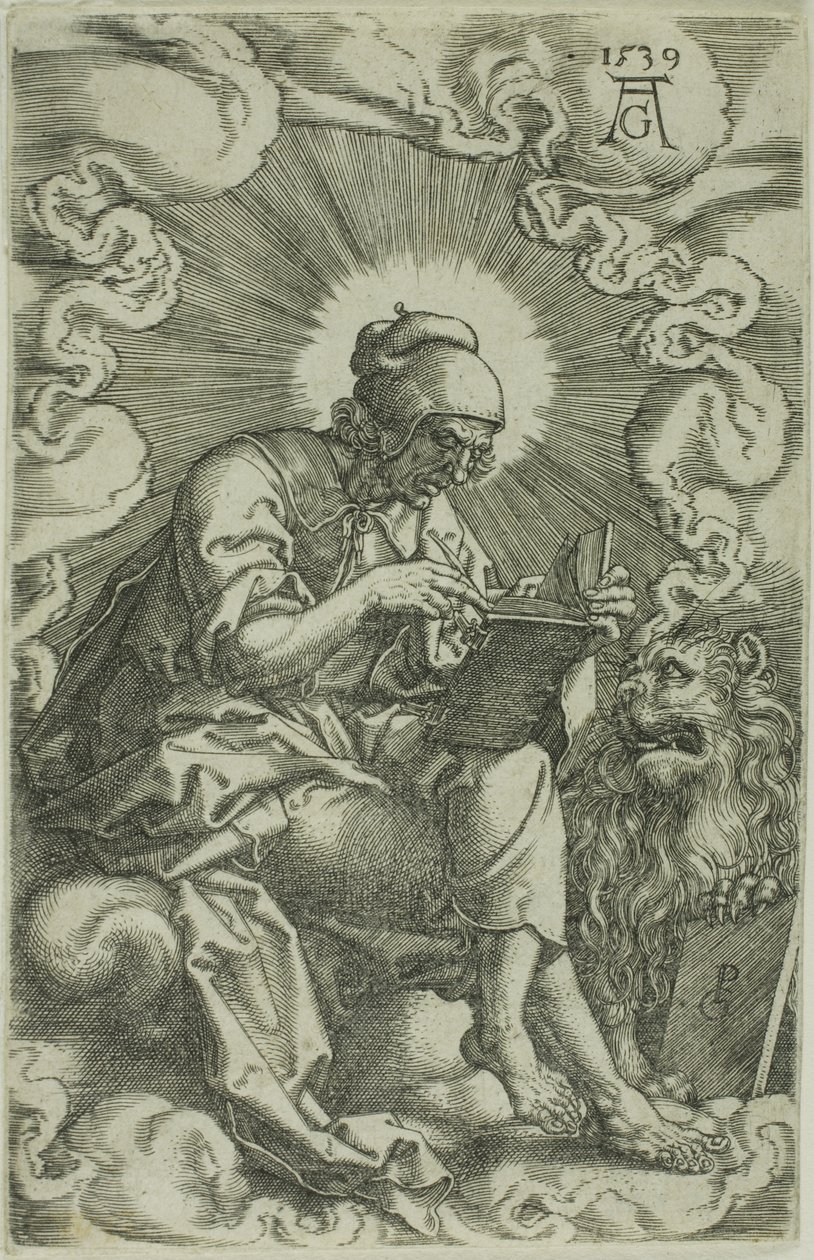 Markus, fra De fire evangelister af Heinrich Aldegrever