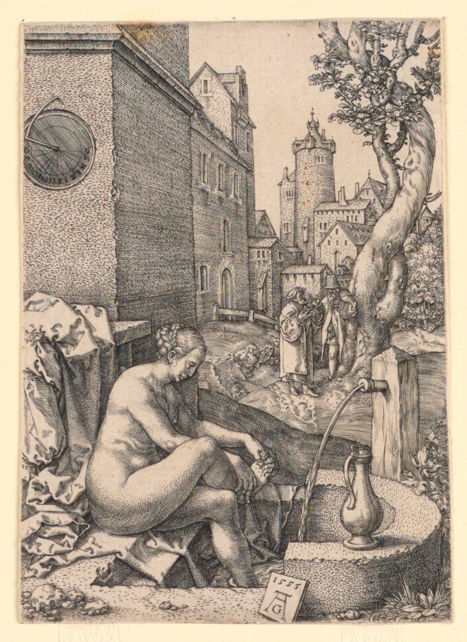 Susanna og de ældste af Heinrich Aldegrever