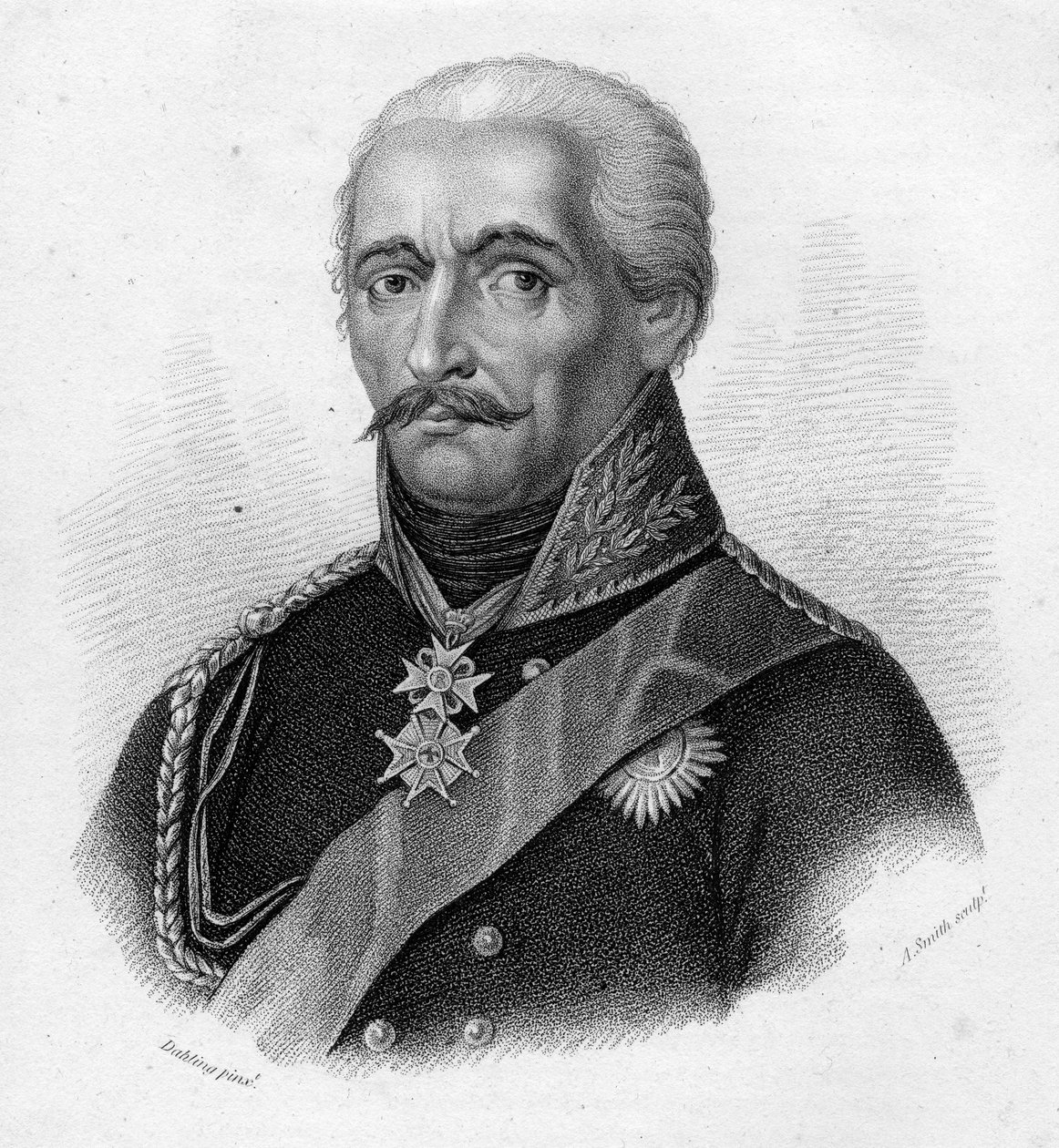 General Gebhard Leberecht von Blücher, graveret af Adam Smith (gravering) af Heinrich Anton Dahling