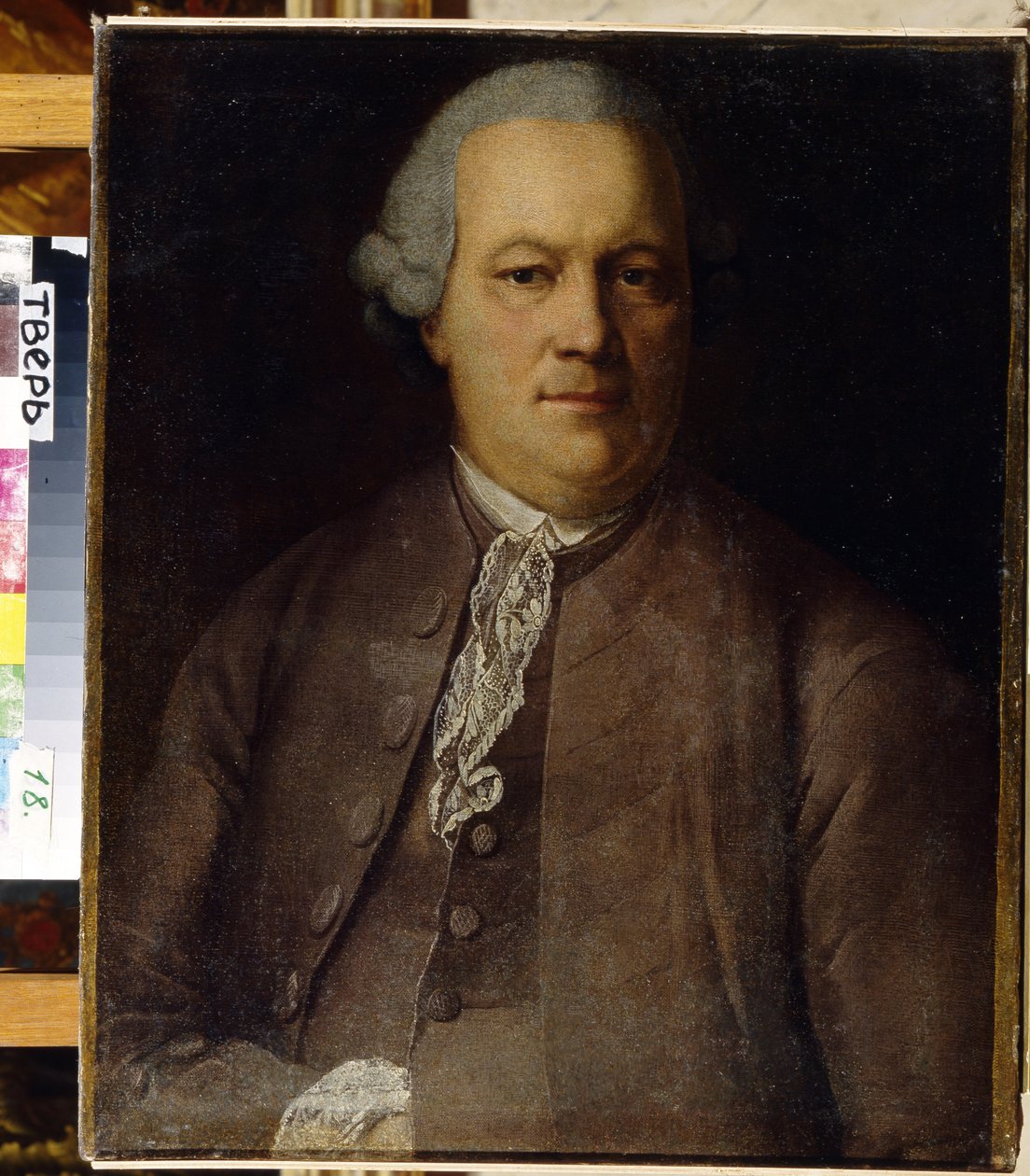 Portræt af A. von Berg par Buchholz, Heinrich (1735-1780) af Heinrich Buchholtz