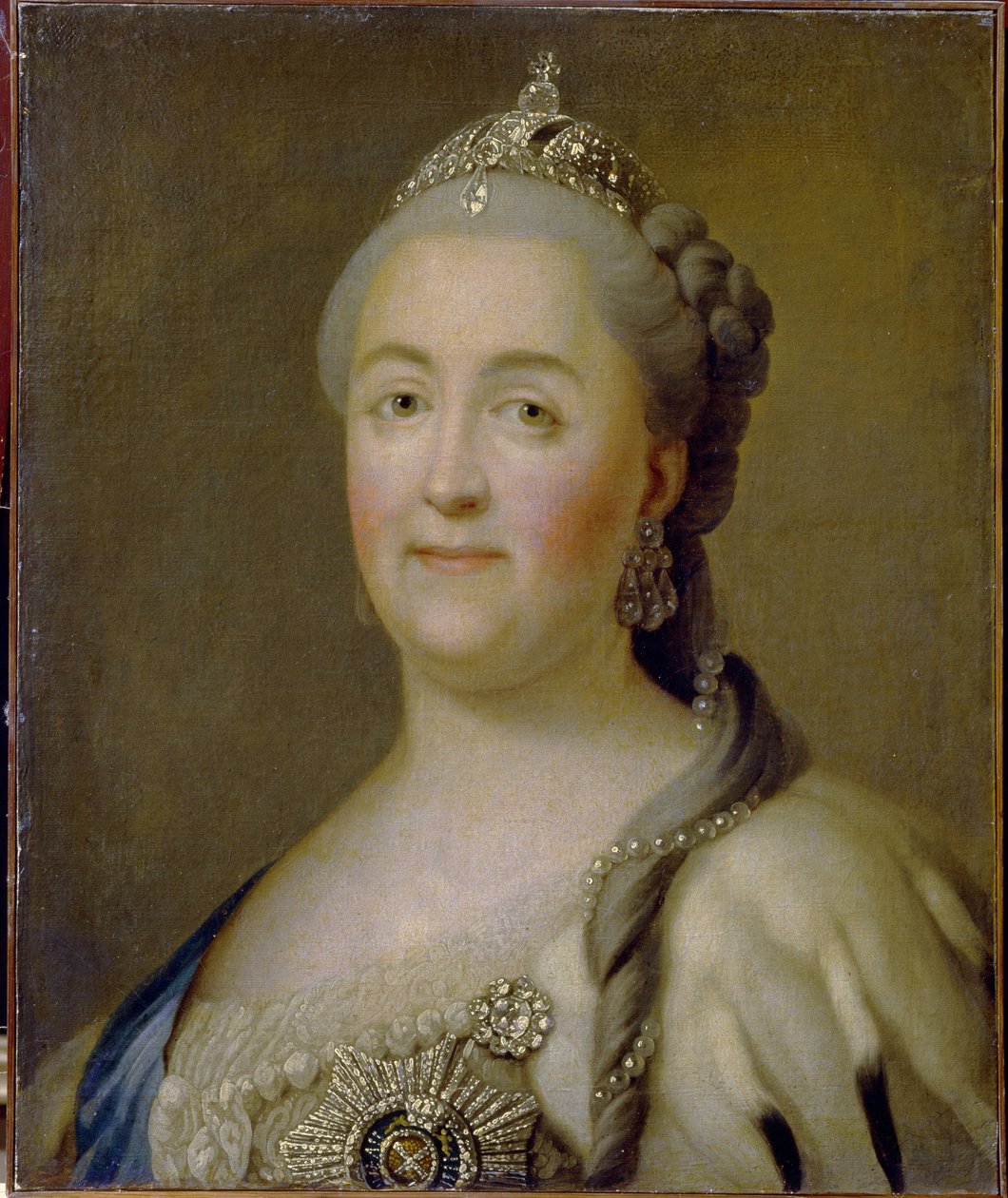 Portræt af kejserinde Catherine II af Heinrich Buchholtz