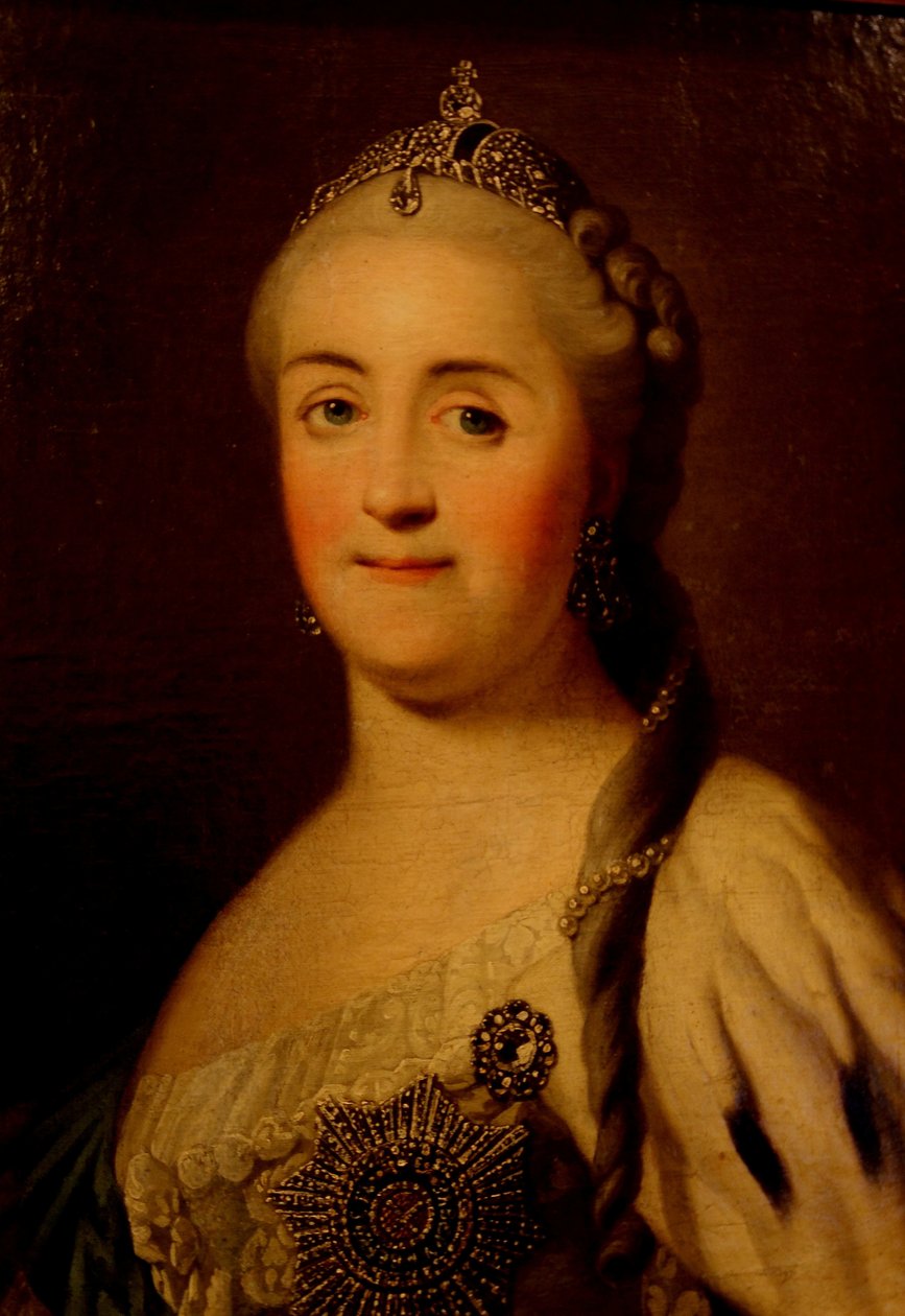 Portræt af kejserinde Catherine II 1729-1796, 1770