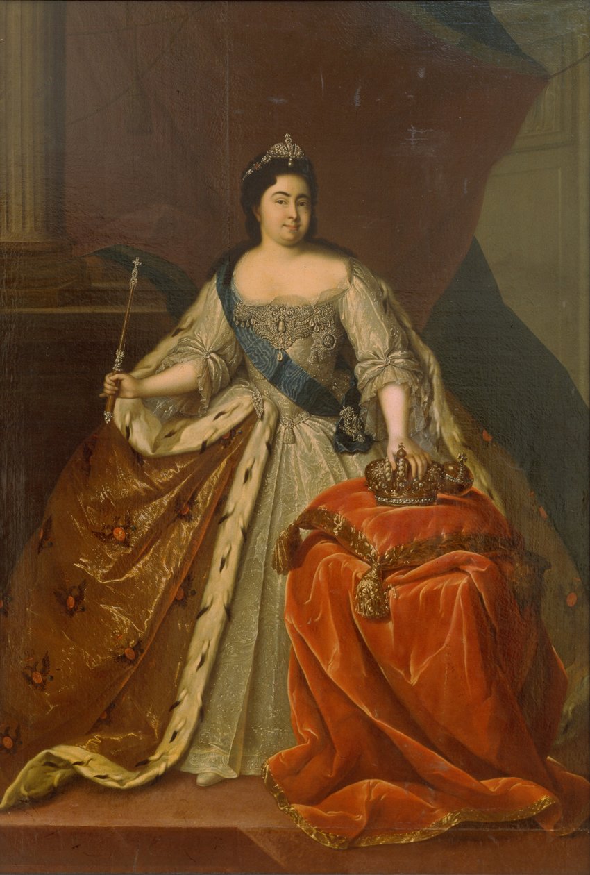 Portræt af kejserinde Catherine I. 1684-1727 af Heinrich Buchholz