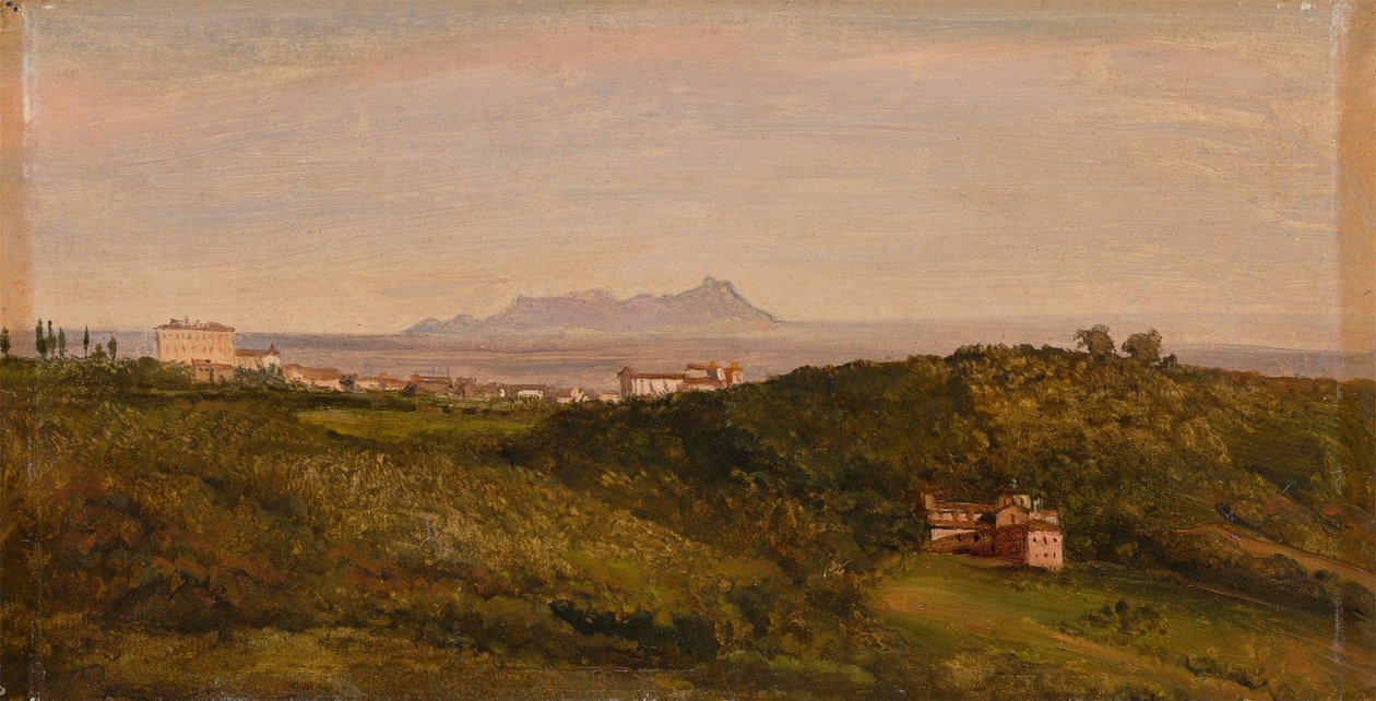 Heinrich Bürkel - Udsigt over Monte Circeo. Omkring 1853 af Heinrich Burkel