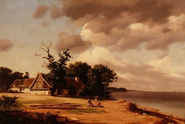 Fiskere ved Øresund (d. 1839) af Heinrich Buntzen