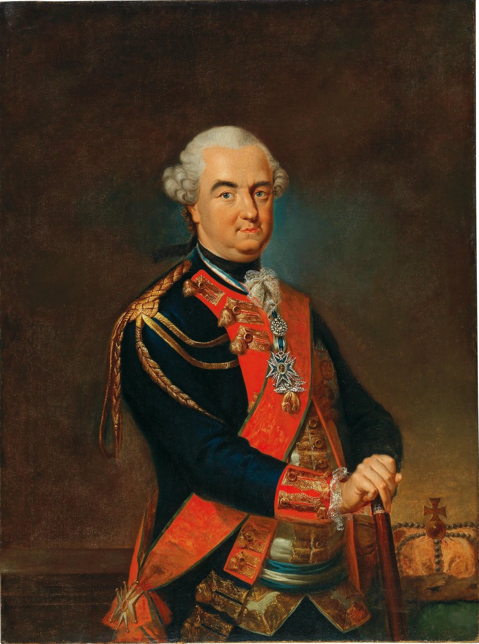 Portræt af Charles Theodore, kurfyrst af Bayern, Pfalzgrev af Rhinen, 2. halvdel af 1700-tallet. af Heinrich Carl Brandt