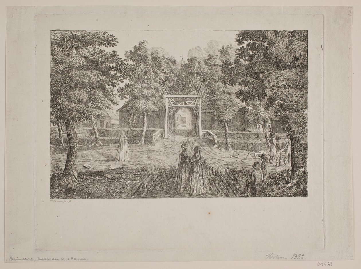 Indkørsel til et herresæde af Heinrich Christian Schumacher