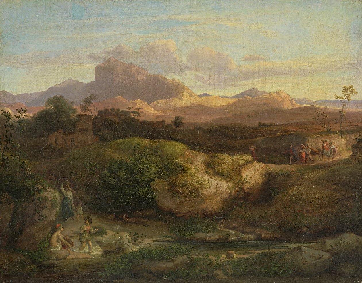 romersk landskab af Heinrich Dreber