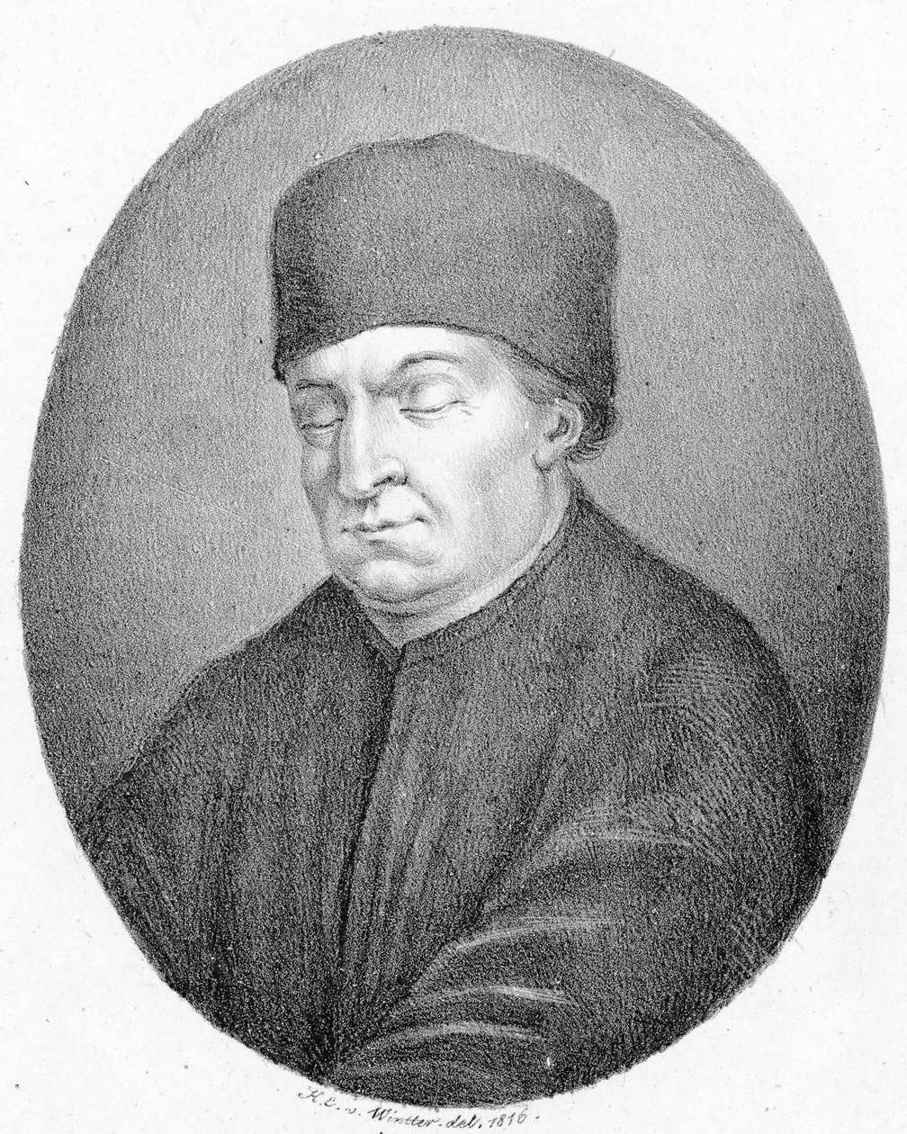 Afbildet person:  Conrad Paumann af Heinrich Eduard Winter