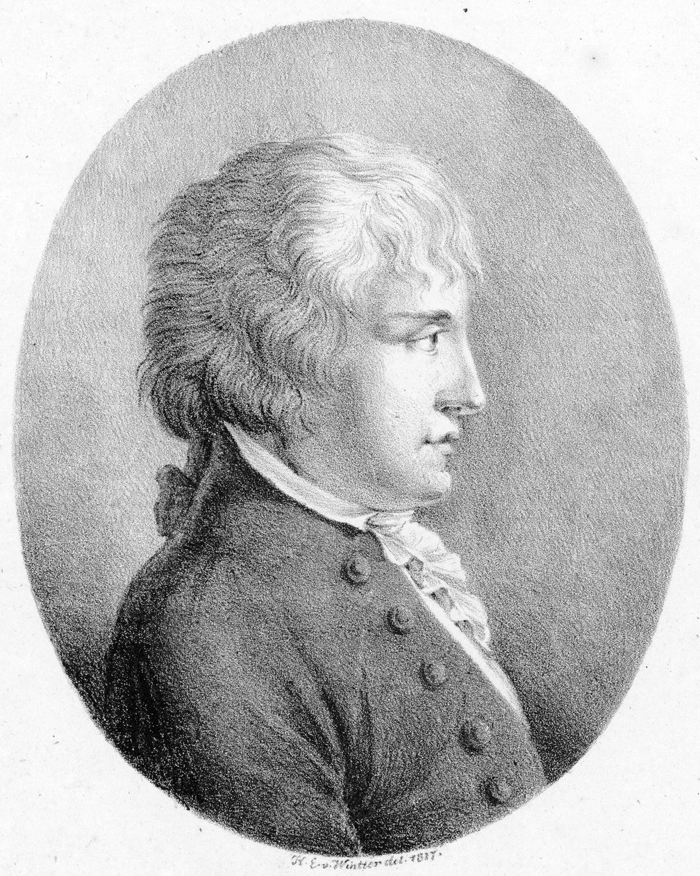 Afbildet person: Giovanni Battista Pergolesi af Heinrich Eduard Winter