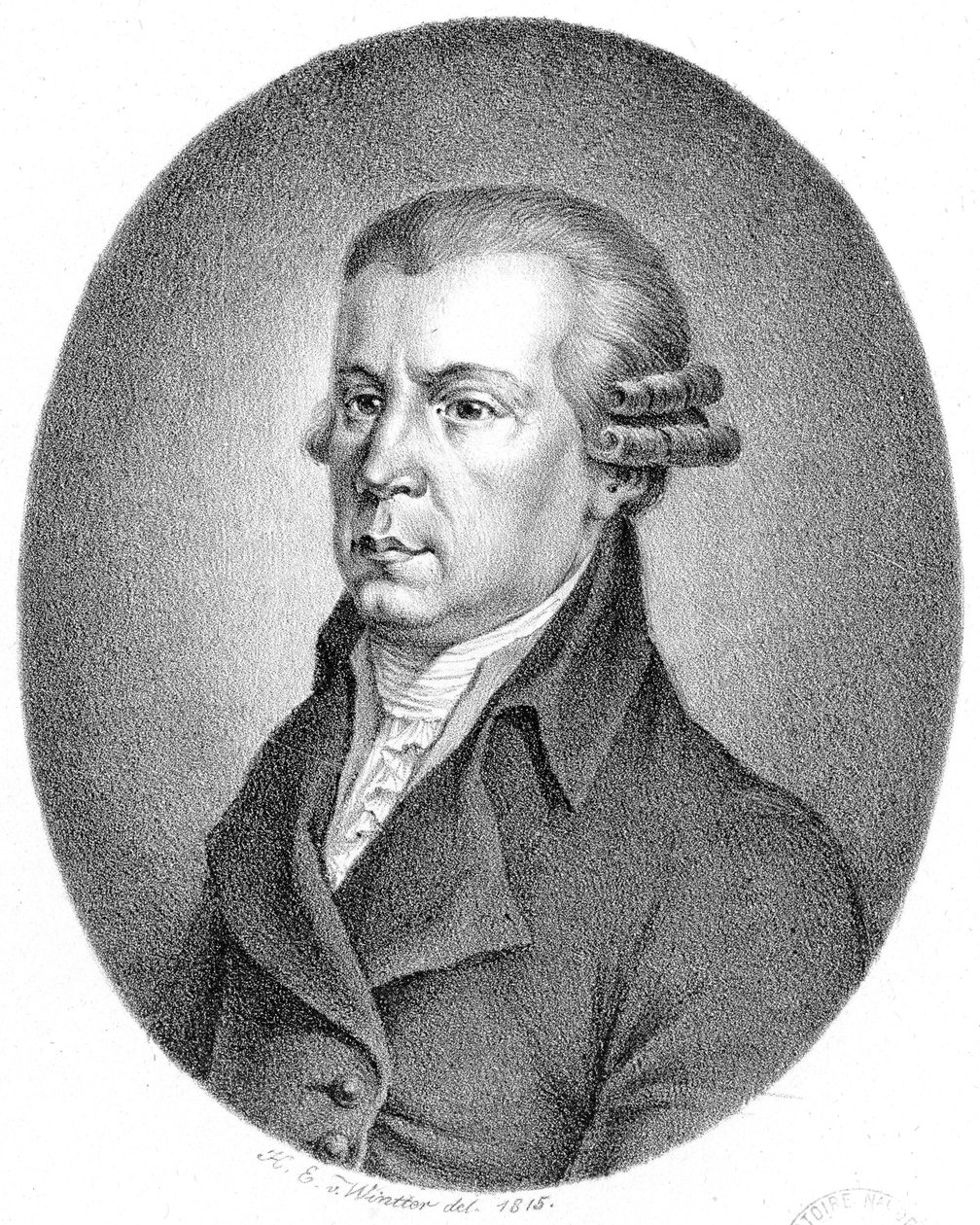 Afbildet person: Johann Georg Albrechtsberger af Heinrich Eduard Winter