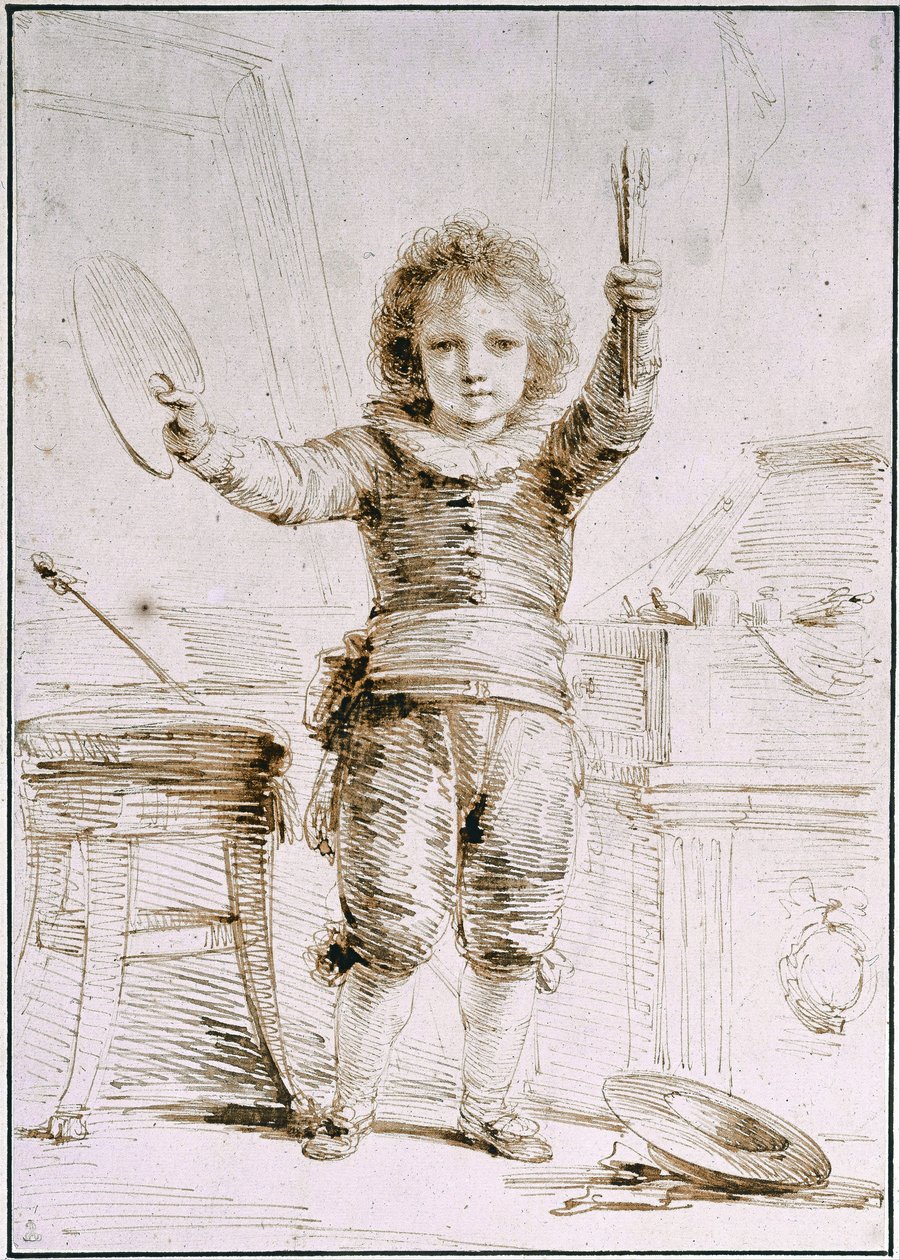 Kunstnerens søn, ca. 1793 af Heinrich Friedrich Füger