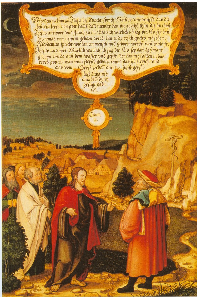 185 Württemberg og Mömpelgard Mömpelgard-alteret Kristus og Nikodemus af Heinrich Füllmaurer