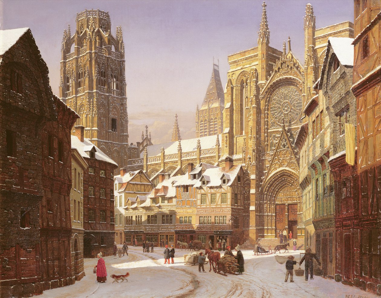 hollandsk katedralby af Heinrich Hansen