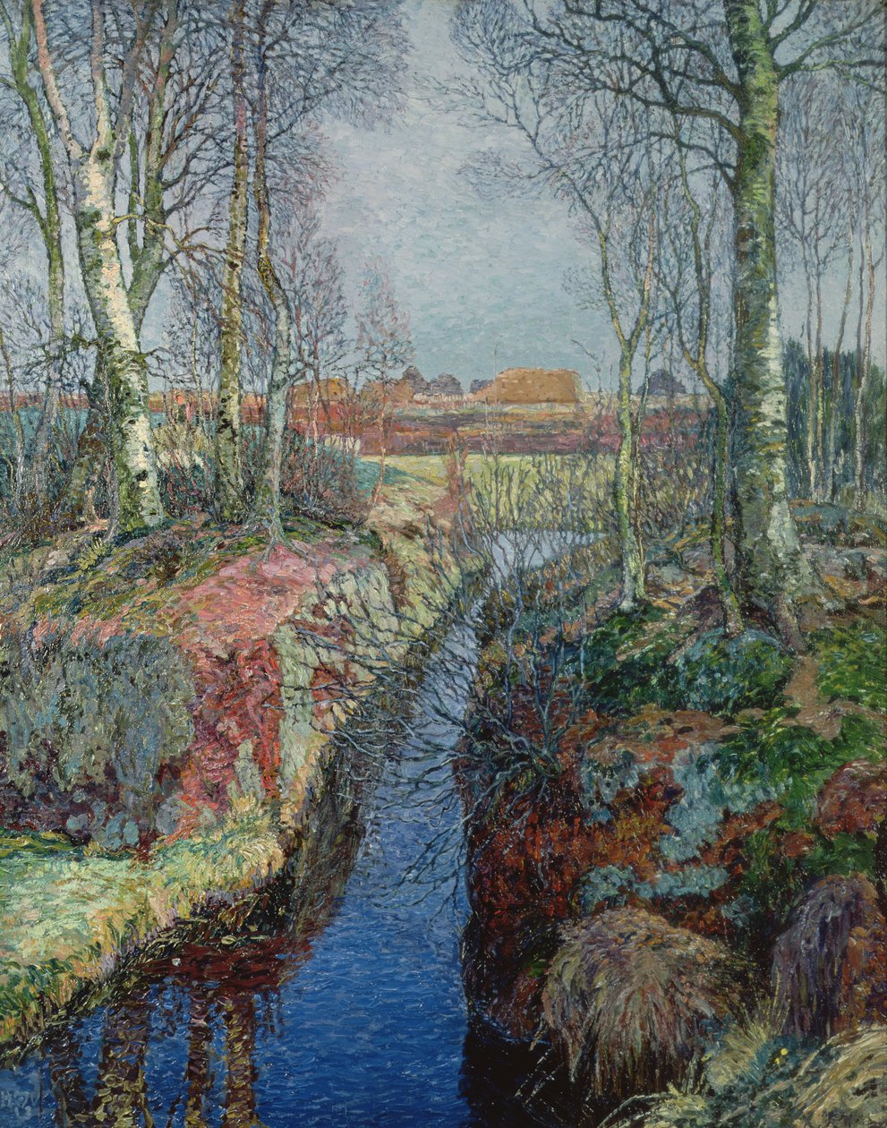 Biflod fra floden Moor af Heinrich Vogeler