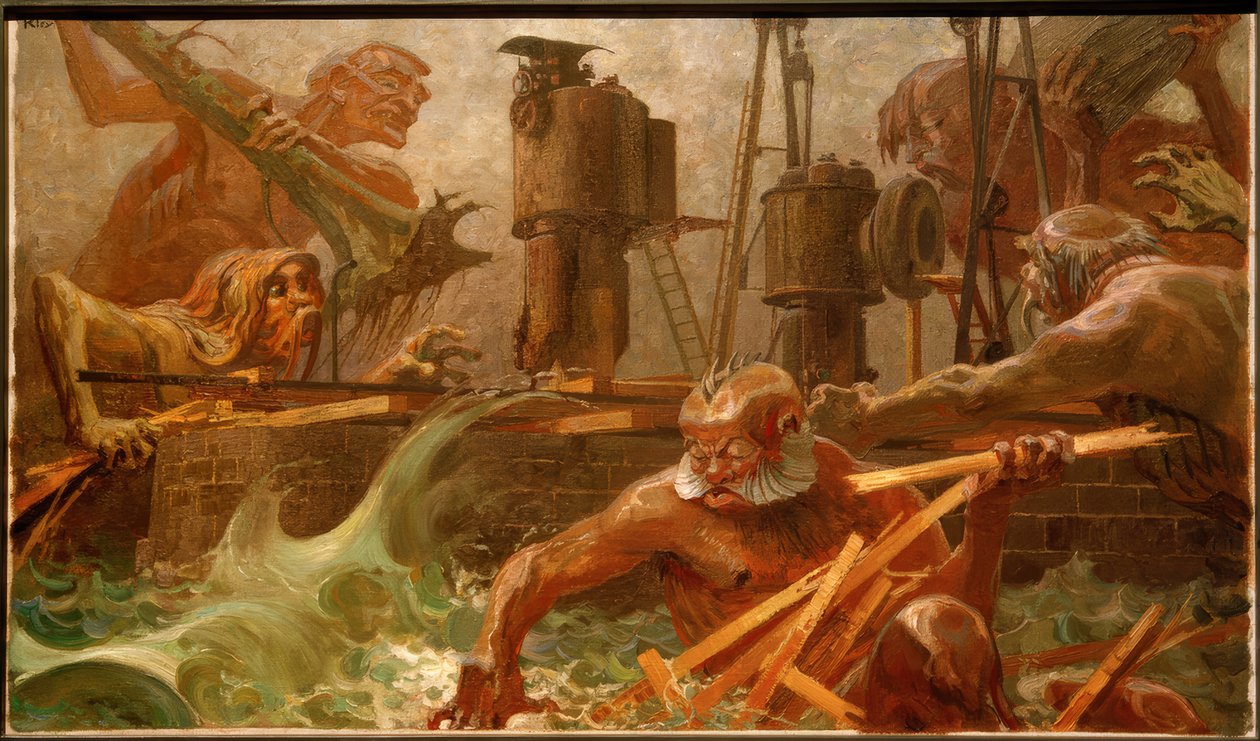 Hader elementerne af Heinrich Kley