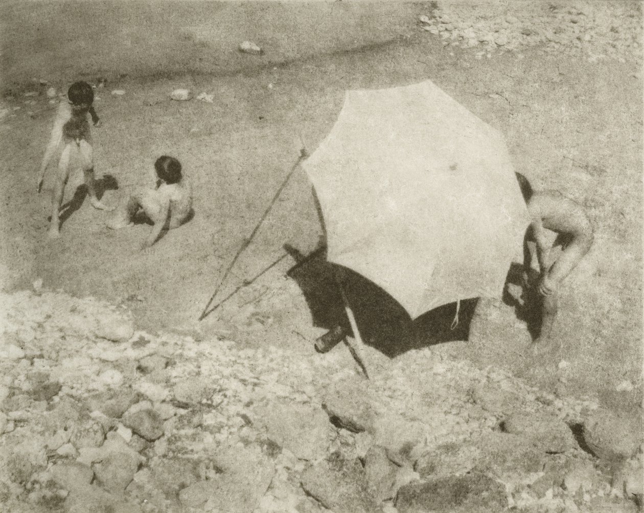 Der Malschirm II, 1909 eller tidligere, trykt efter 1911 (fotogravure) af Heinrich Kuhn