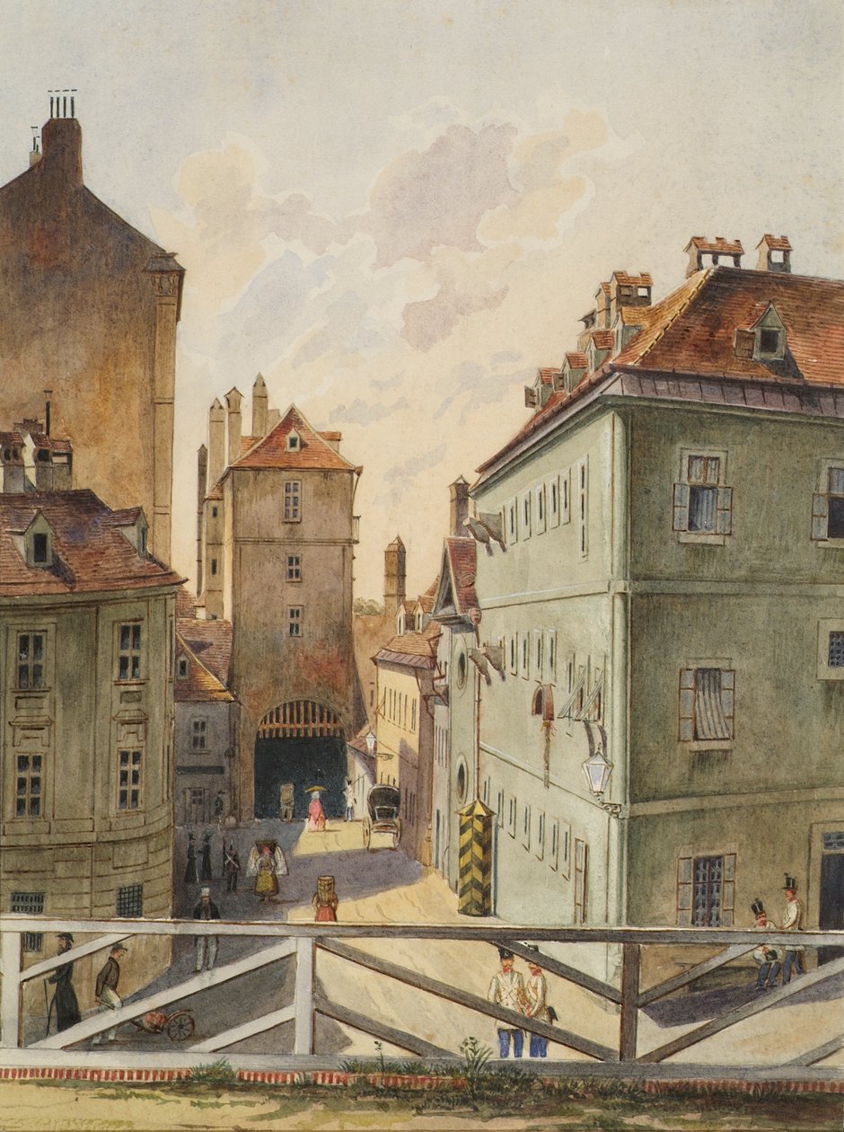 Neutor med Stockhaus i Wien af Heinrich Lang