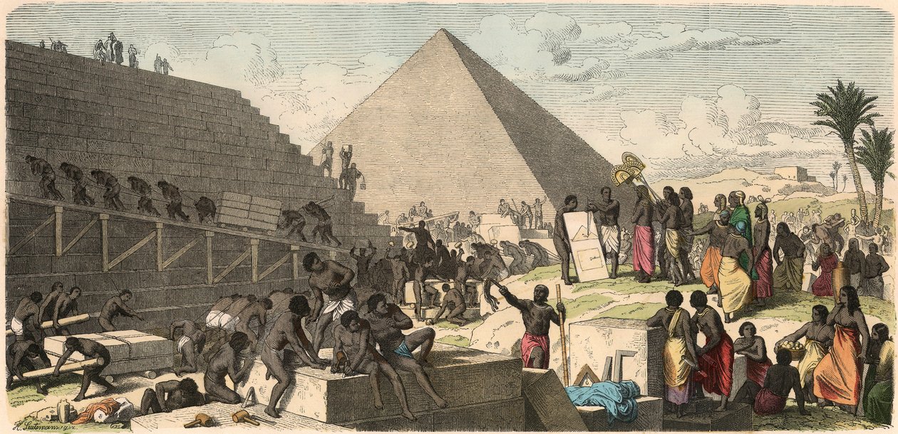 Ancient Egypt: Build the Pyramids, 1866dani af Heinrich Leutemann