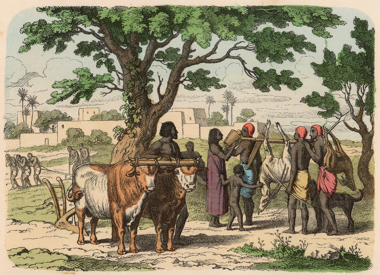 Det gamle Egypten: landbrug og jagt af Heinrich Leutemann
