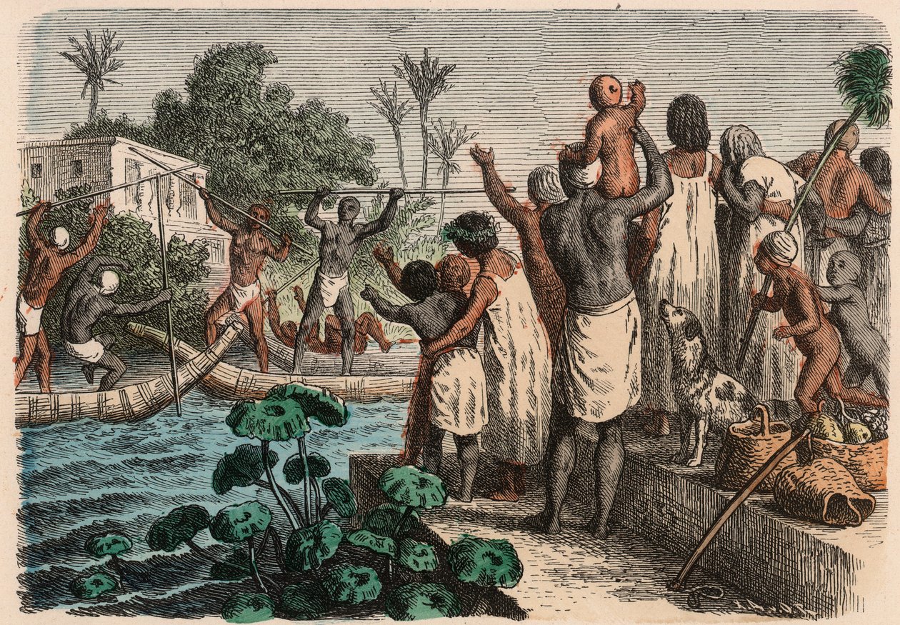 Det gamle Egypten: vanddyst, 1866 af Heinrich Leutemann