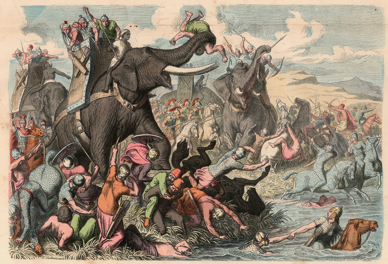 Antikkens Grækenland: Alexander den Stores krigskampagne på Balkan 335 f.Kr. af Heinrich Leutemann