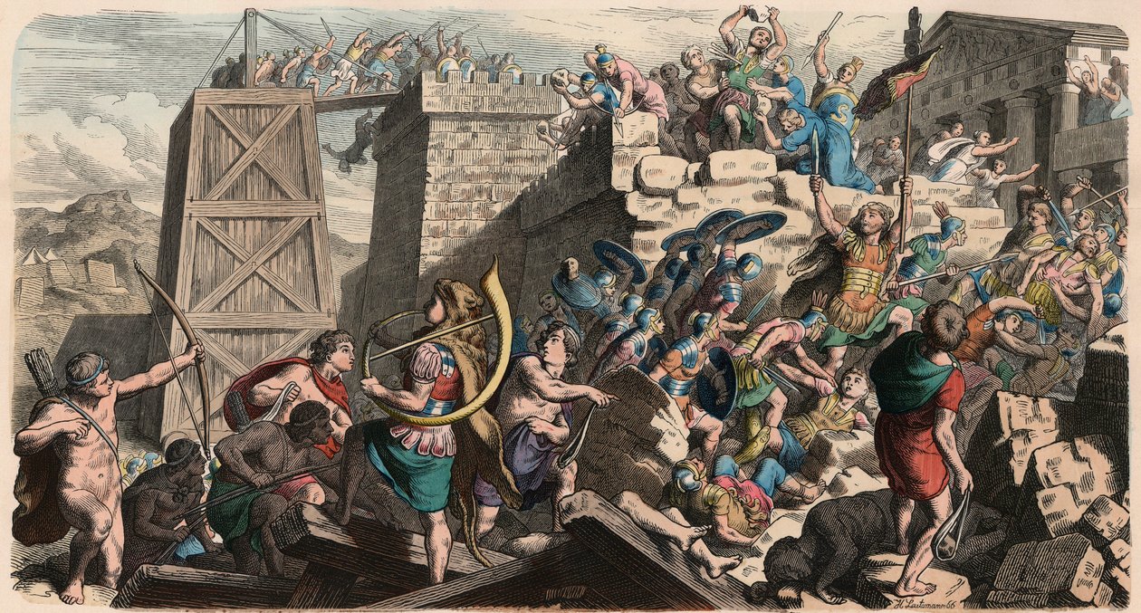 Ancient Rome: Military, Storming of a city af Heinrich Leutemann