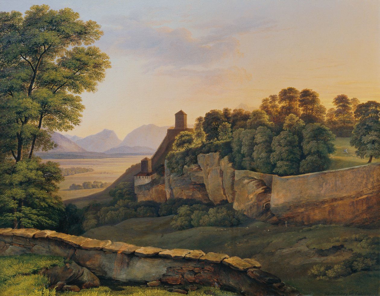 Mönchsberg nær Salzburg af Heinrich Reinhold