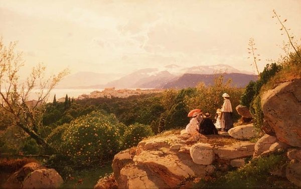 En alpescene af Heinrich Rudolf Schuster