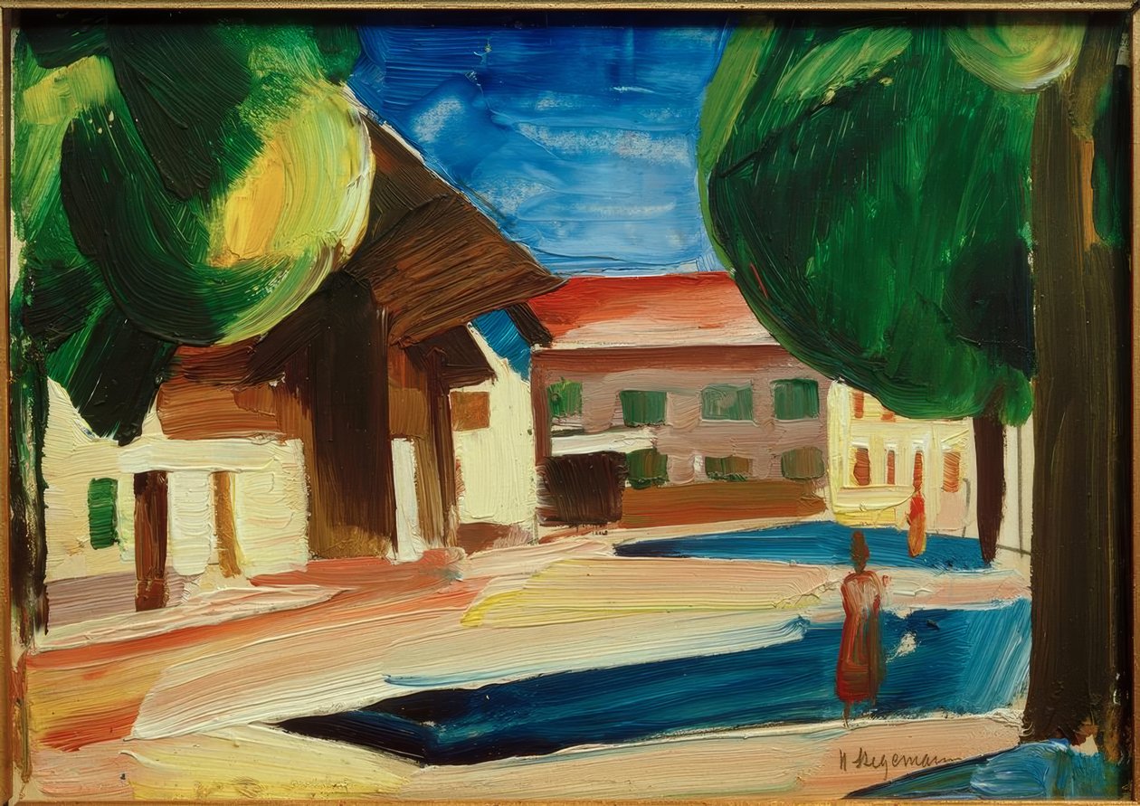 Motiv fra Garmisch af Heinrich Stegemann