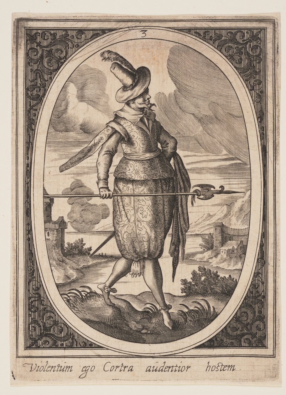 Planche 3 fra Militære figurer af Heinrich Ulrich