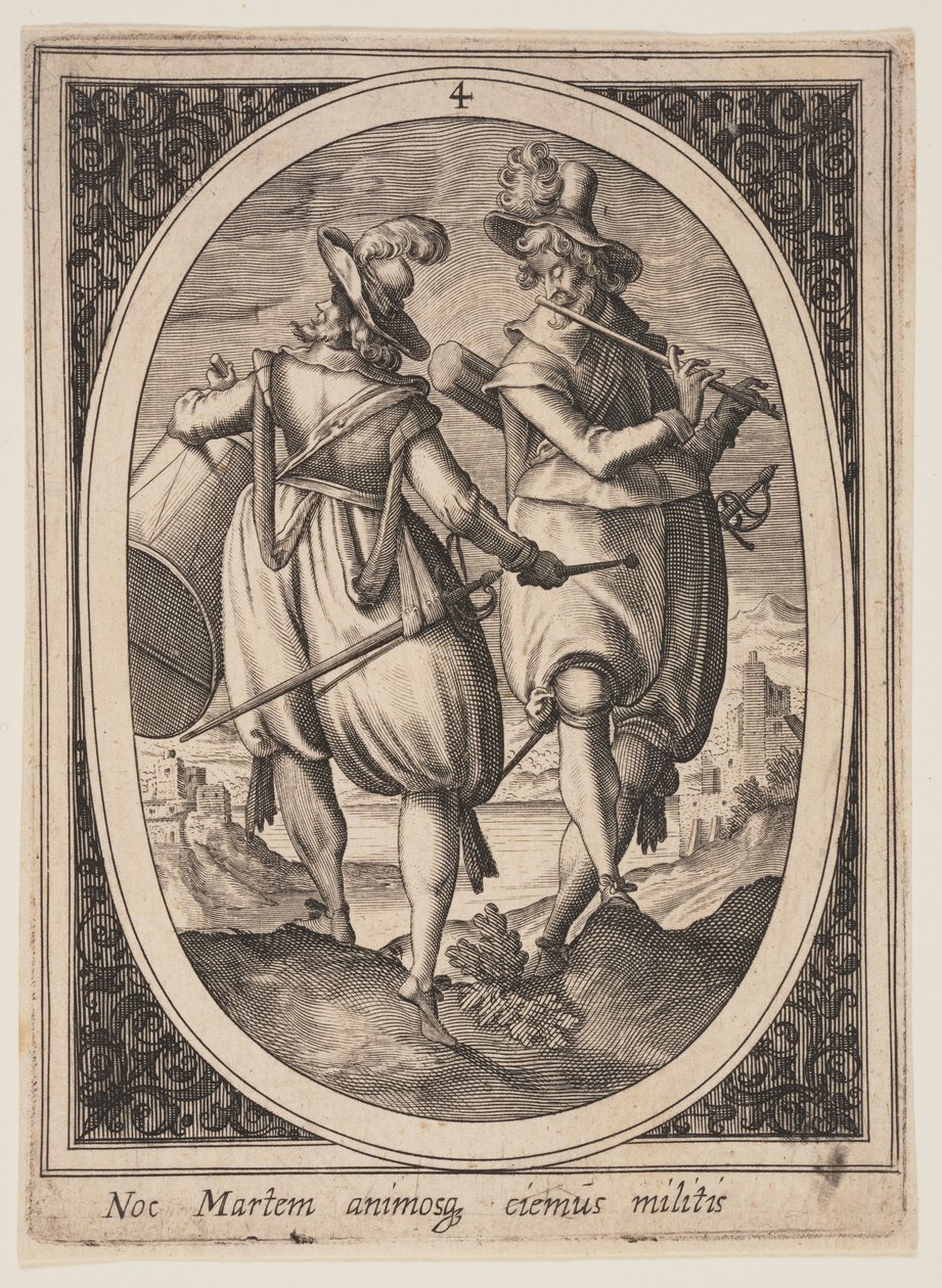 Planche 4 fra Militære figurer af Heinrich Ulrich